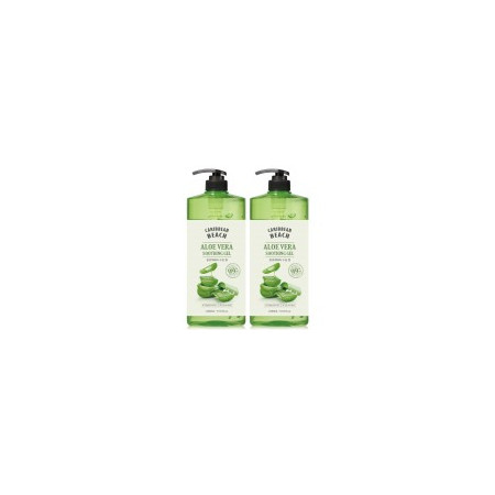 캐리비안비치 대용량 알로에 수딩젤 1000ml 2개 / 수분크림